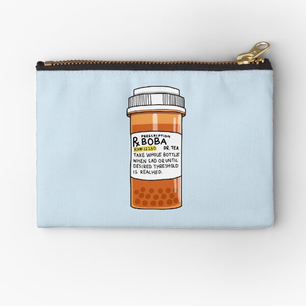 Boba Pills Zipper Pouch
