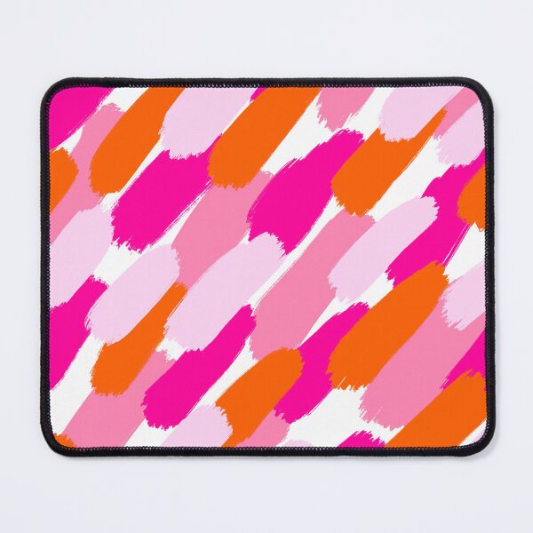 Item preview, Pink and Orange Paint Brush Stroke Style Diagonal Abstract designed and sold by OneThreeSix.