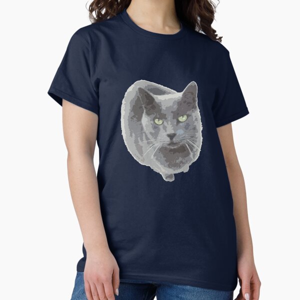 Vista previa del artículo con la obra «Gato azul ruso», diseñado y vendido por pigment.