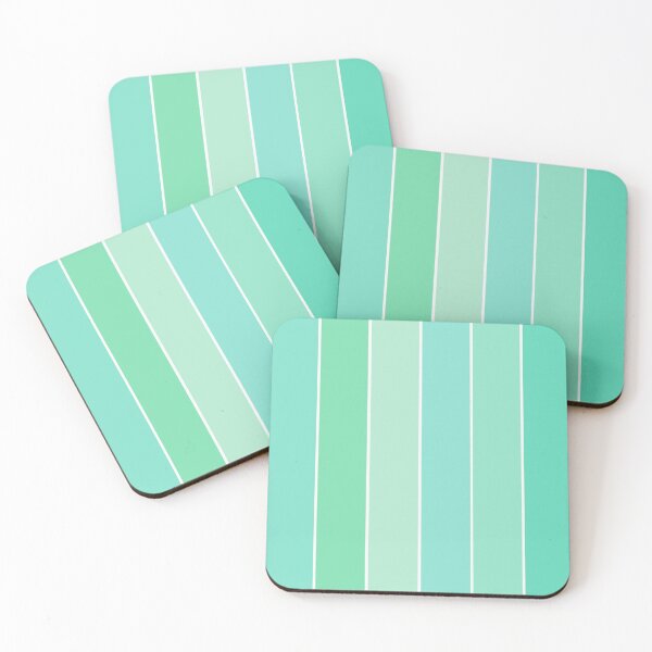 Item preview, Aquamarine teal stripes Pattern designed and sold by AriLady.