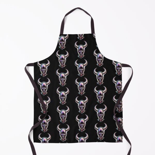 Item preview, holographic 3d portrait of woman with horns render illustration designed and sold by ilomuilo.