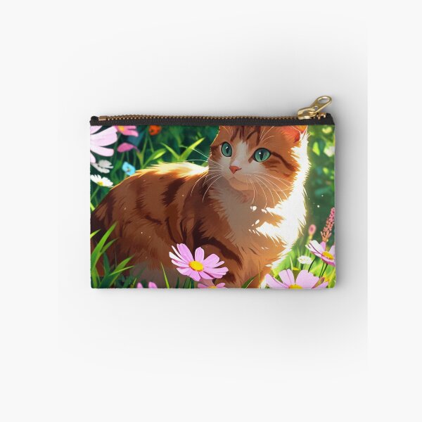 Item preview, Cute cat with flowers. designed and sold by PatDoArt.