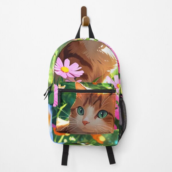 Item preview, Cute cat with flowers. designed and sold by PatDoArt.