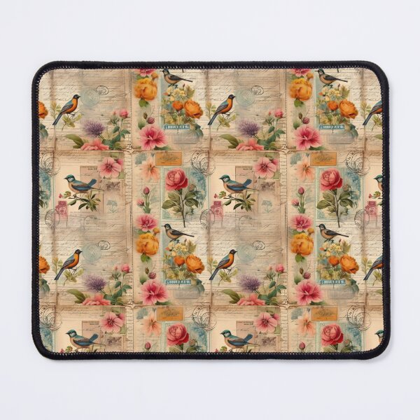 Item preview, Junk Journal Page with Flowers + Birds designed and sold by HA-Design-Kunst.