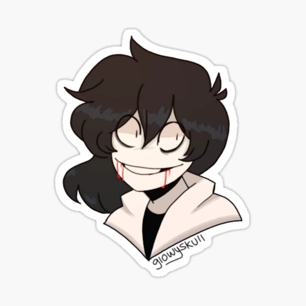 Jeff the Killer Fanart Sticker for Sale by OrianaOwO