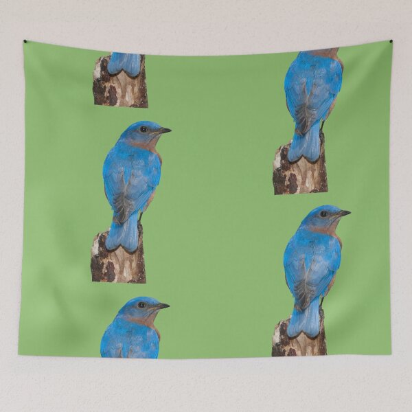 Item preview, Brilliant Bluebird Perched designed and sold by EyeArt Studio.