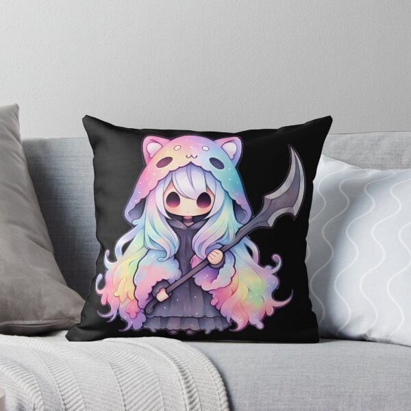 Item preview, Lindo gato pastel Kawaii Grim Reaper designed and sold by PastelMagic.