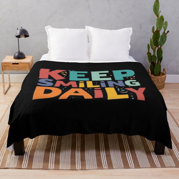 Item preview, Keep Smiling Daily Positive Vibes T-Shirt design Stay Happy Every Day designed and sold by SSulatul101.