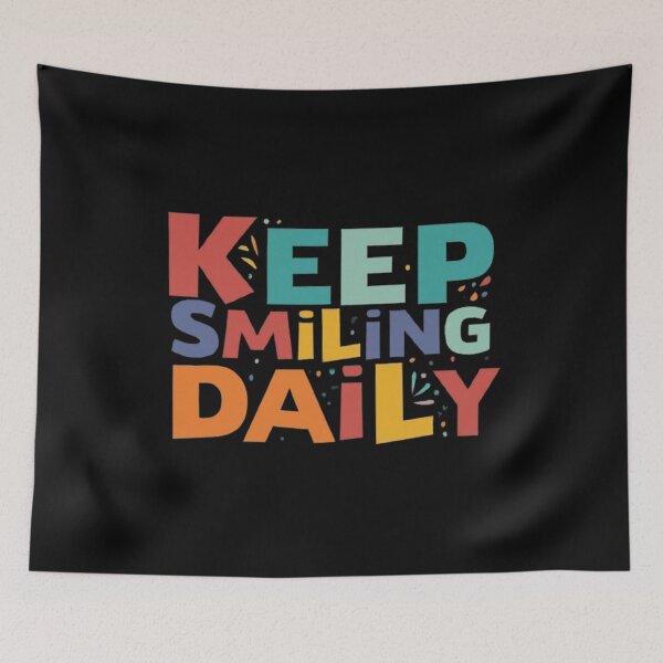 Item preview, Keep Smiling Daily Positive Vibes T-Shirt design   Stay Happy Every Day designed and sold by SSulatul101.