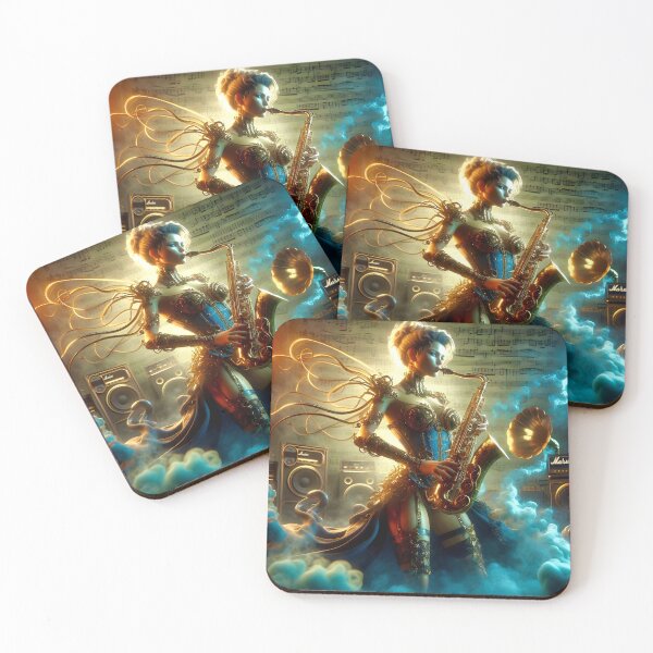 Item preview, Steampunk Girl Dancer Saxophone girl Virtuoso Ghost Archer Illusions designed and sold by Ghost Archer Illusions.