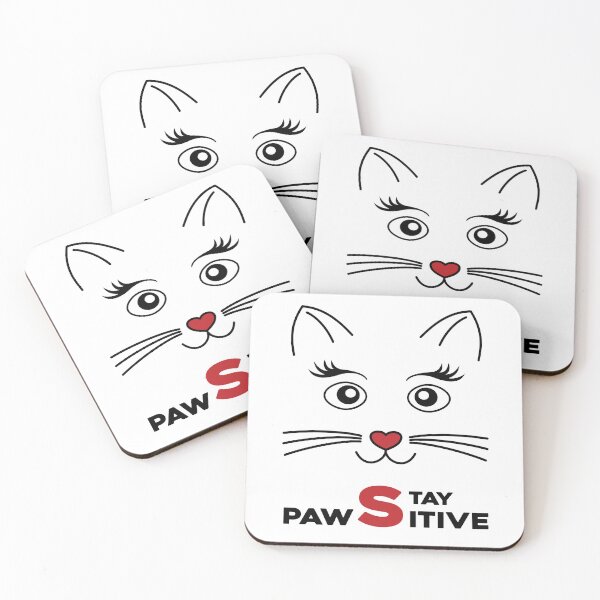 Item preview, :Stay Pawsitive" Graphic T-shirts and other usables designed and sold by PrintChics.