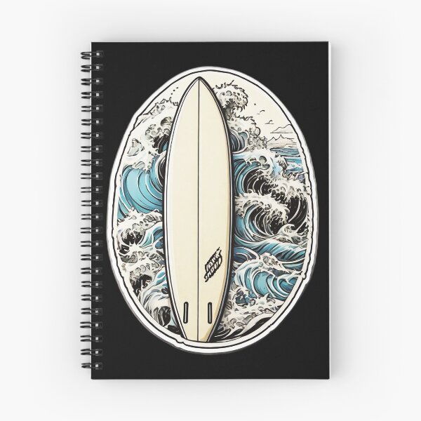 Item preview, Kanagawa Hokusai The Great Wave Japanese Surfboard designed and sold by NautiChic.