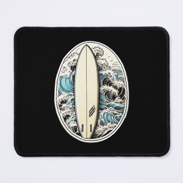 Item preview, Kanagawa Hokusai The Great Wave Japanese Surfboard designed and sold by NautiChic.