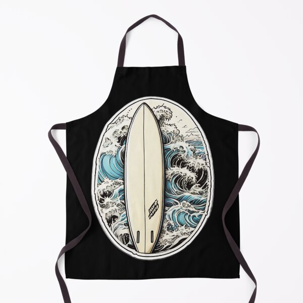 Item preview, Kanagawa Hokusai The Great Wave Japanese Surfboard designed and sold by NautiChic.