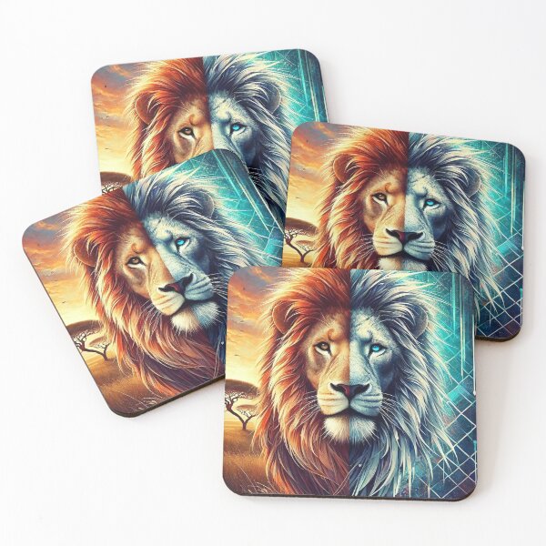 Item preview, Dual Realm Lion designed and sold by Customisedartnz.