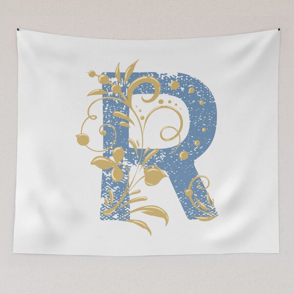Item preview, R - Vintage floral letter for names starting with R designed and sold by Deepness2023.