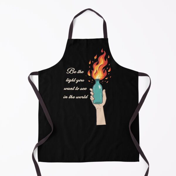 Item preview, Molotov Cocktail - Be the Light You Want to See in the World - light text designed and sold by Corinne Alexa Jackson.