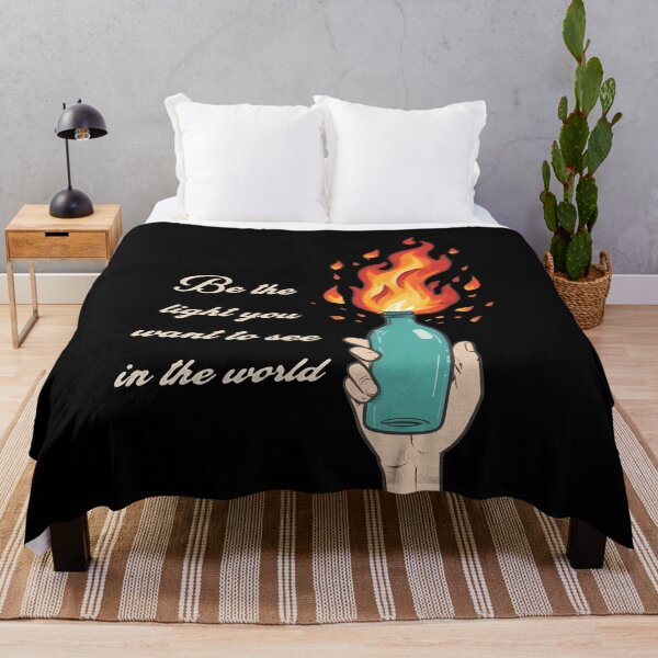 Item preview, Molotov Cocktail - Be the Light You Want to See in the World - light text designed and sold by Corinne Alexa Jackson.