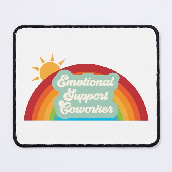 Item preview, Emotional support coworker Retro designed and sold by fashion-label.