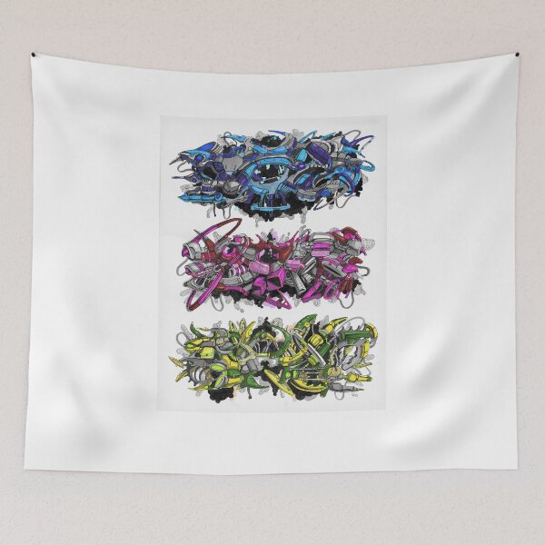 Item preview, Cyber graffiti painting art designed and sold by Paintbase.