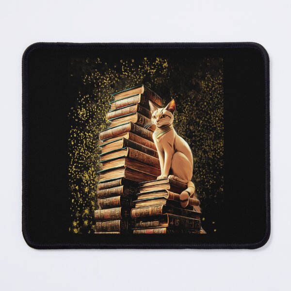 Item preview, Knowledge Keeper Librarian Cat designed and sold by Mirabilum.
