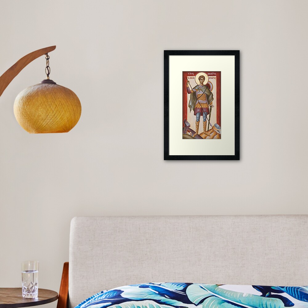 St Dimitrios Loumpardiaris Framed Art Print
