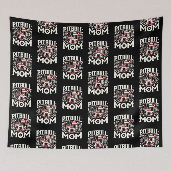 Item preview, Pitbull Mom, American Flag and Sunglasses, Cool Dog Lover designed and sold by madtoyman.