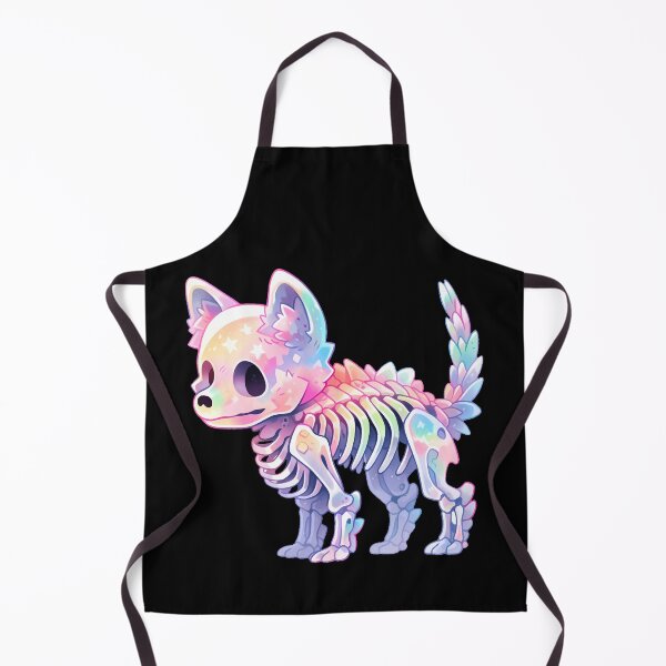 Aperçu de l'œuvre Loup squelette pastel mignon Kawaii créée et vendue par PastelMagic.