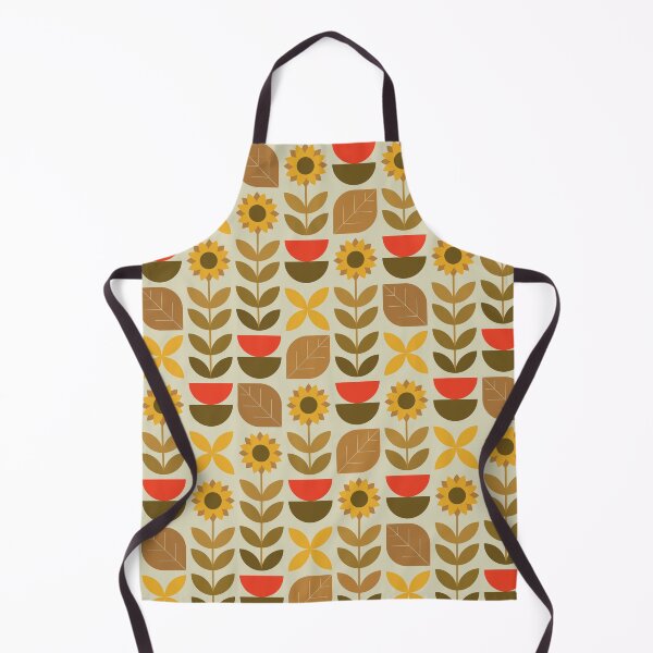 Item preview, Stylized Sunflowers Autumn Fall Geometric Pattern designed and sold by trdstudio.