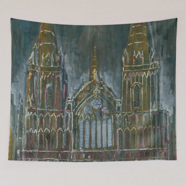 Item preview, Lichfield Cathedral , Watercolour Inks designed and sold by Luke Bailey.