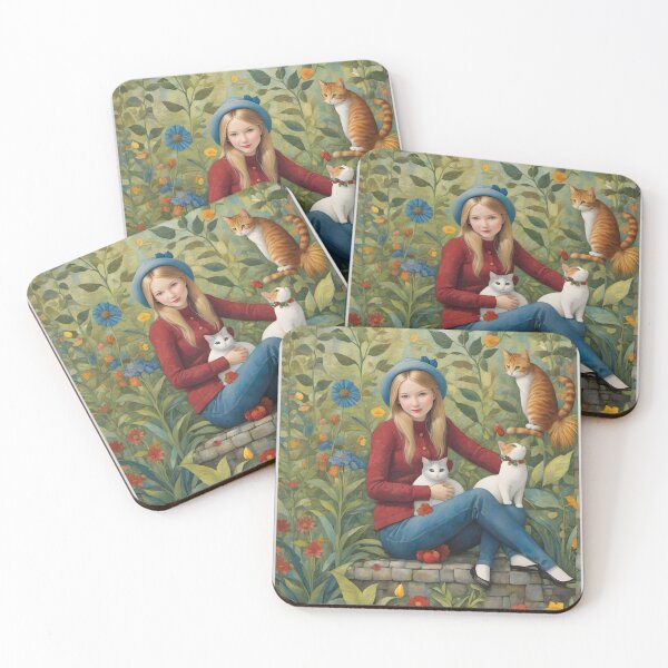 Item preview, A girl with the Cats designed and sold by Nira Dabush.