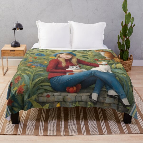 Item preview, A girl with the Cats designed and sold by Nira Dabush.