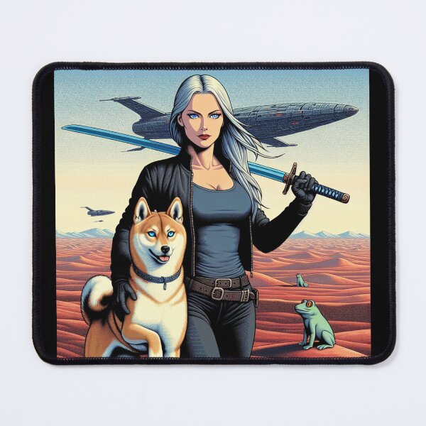 Item preview, Mad Dogs Space Girl 1 designed and sold by Dog-Planet.