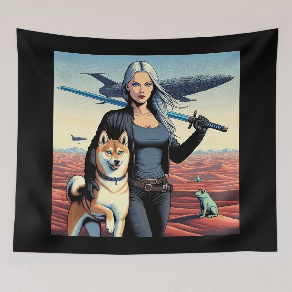 Item preview, Mad Dogs Space Girl 1 designed and sold by Dog-Planet.