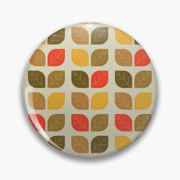 Item preview, Mod Leaves Autumn Fall Geometric Pattern designed and sold by trdstudio.