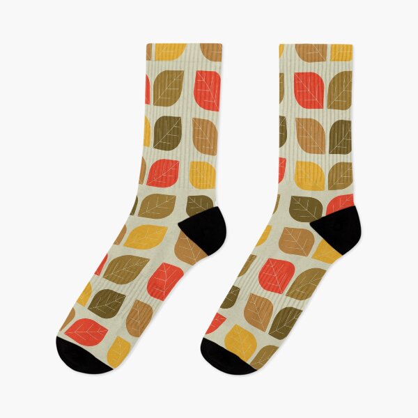 Item preview, Mod Leaves Autumn Fall Geometric Pattern designed and sold by trdstudio.