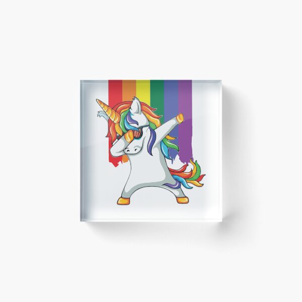 Item preview, Gay Pride LGBT Rainbow Unicorn Dabber  designed and sold by Ricaso.