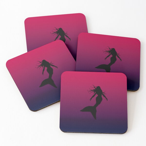 Item preview, Mermaid Silhouette in Turkish Delight Syrup Fantasy Sea designed and sold by Beachy.