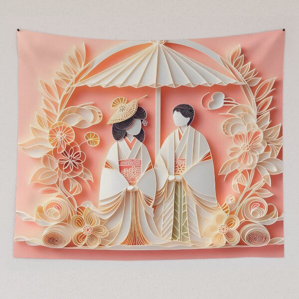 Item preview, Papercraft Apricot Couple designed and sold by Catobix.