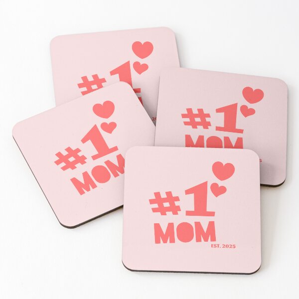 Item preview, Number one mom est 2025 with cute hearts designed and sold by Lady-Frost.