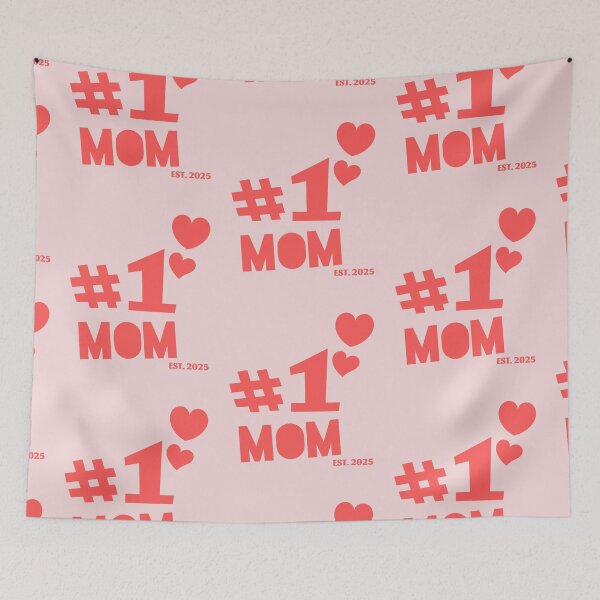 Item preview, Number one mom est 2025 with cute hearts designed and sold by Lady-Frost.