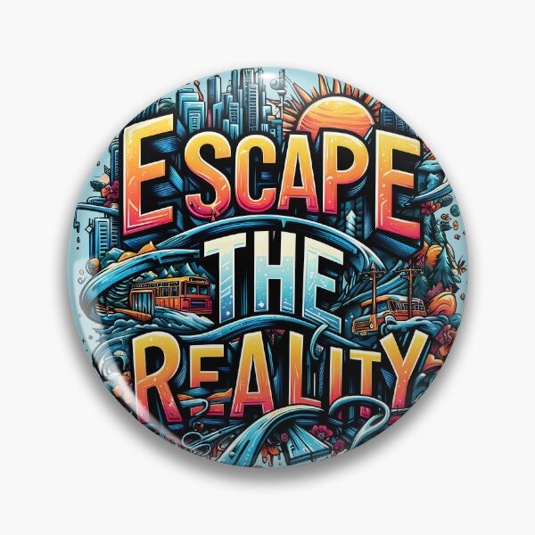 Item preview, Escape the reality, typography designed and sold by maxmaj.