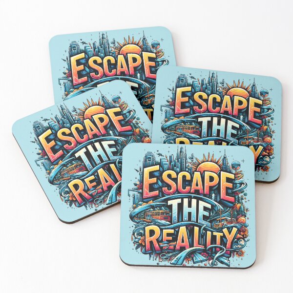 Item preview, Escape the reality, typography designed and sold by maxmaj.