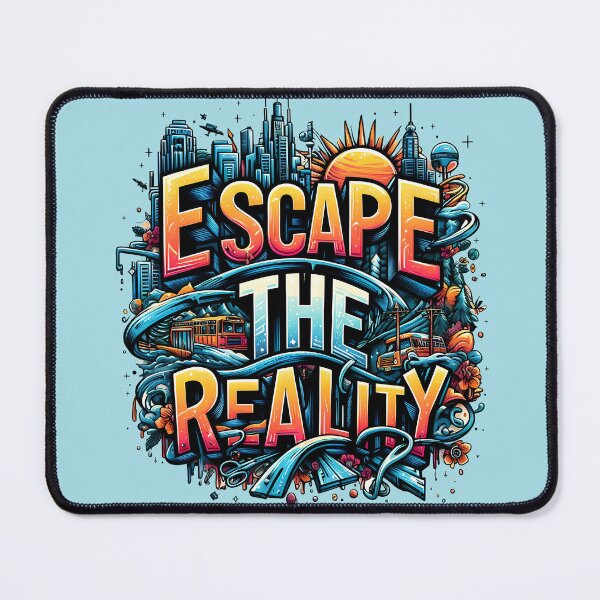 Item preview, Escape the reality, typography designed and sold by maxmaj.