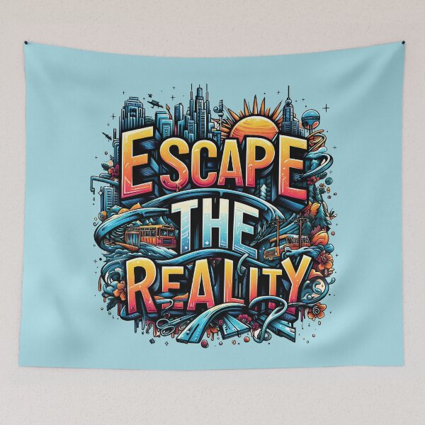 Item preview, Escape the reality, typography designed and sold by maxmaj.