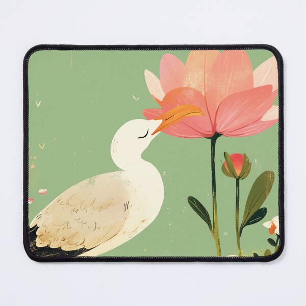 Item preview, Vintage Style Seagull and Flowers designed and sold by WILDEVIOLET.