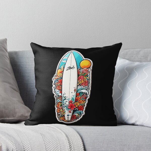 Item preview, Hawaii Inspired Surfboard with Nature and Orchids designed and sold by NautiChic.