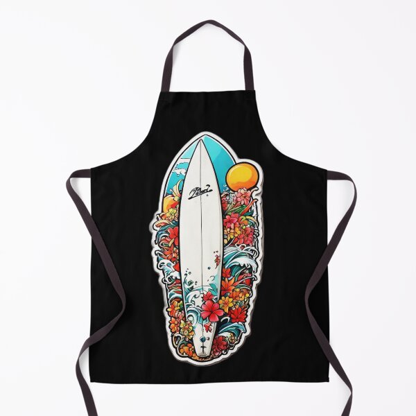 Item preview, Hawaii Inspired Surfboard with Nature and Orchids designed and sold by NautiChic.