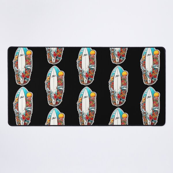 Item preview, Hawaii Inspired Surfboard with Nature and Orchids designed and sold by NautiChic.