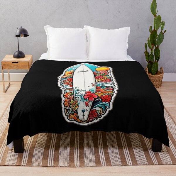 Item preview, Hawaii Inspired Surfboard with Nature and Orchids designed and sold by NautiChic.